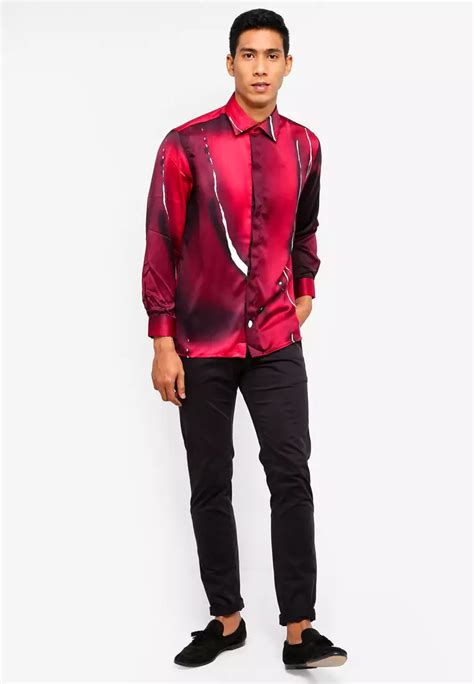 Buy Gene Martino Men S Batik Shirt Online Zalora Philippines