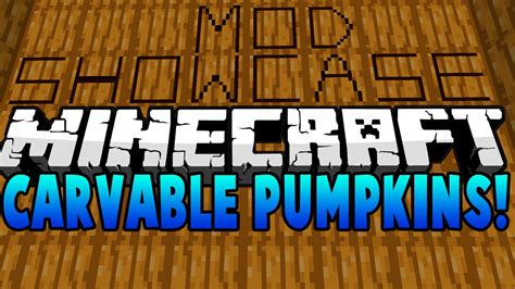 Minecraft Carvable Pumpkins Mod Showcase Draw On Pumpkins Youtube