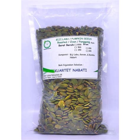 Jual 1Kg Roasted Pumpkin Seed Salted Biji Labu Kupas Kuaci Oven