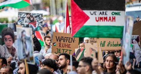 Essen Pro Palästina Demo Polizei Großeinsatz vor Ort