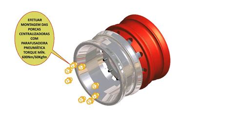 Rodafuso Montagem Cubo De Roda De A O E Alum Nio Traseira Furo C