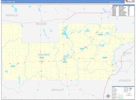 Sibley County Highway Map