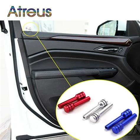 Pcs Car Door Lock Knob Pull Pins Aluminum Alloy For Suzuki Swift