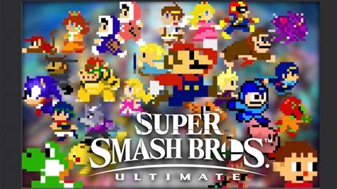 Super Smash Bros Ultimate All Characters In 8 Bit Youtube