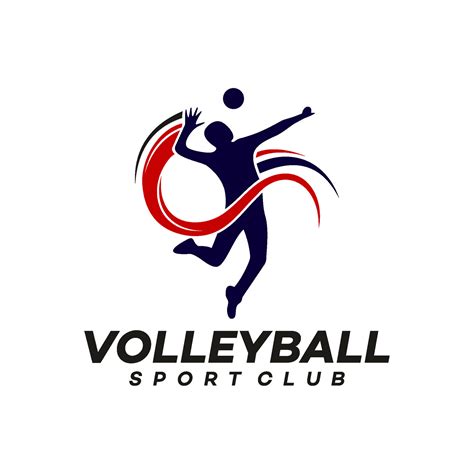 volleyball logo template illustration design 45839893 Vector Art at ...