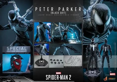 Spider Man Hot Toys Give Us Our Best Look At Peter Parker S Venom Symbiote Suit