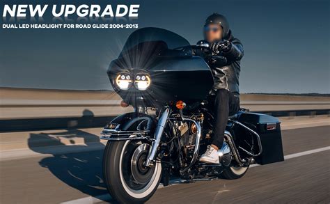 Amazon VEISUTOR Dual LED Headlight For Road Glide New Upgrade LED