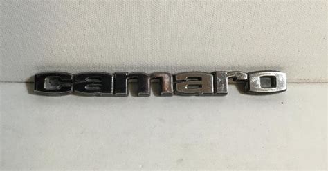 Vintage Chevrolet Camaro Fender Badge Emblem Logo Original Gm Oem Part