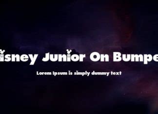 Disney Junior On Bumper Font - Download fonts