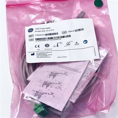 New Ge Ref 2106305 001 Oem Ecg Trunk Cable Disposables General For