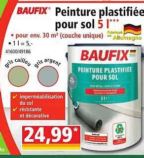 Promo Peinture Plastifiée Pour Sol 5l Baufix chez Norma iCatalogue fr