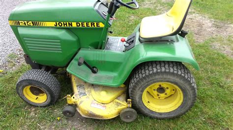 First Mow With The John Deere 214 I Love This Tractor Youtube