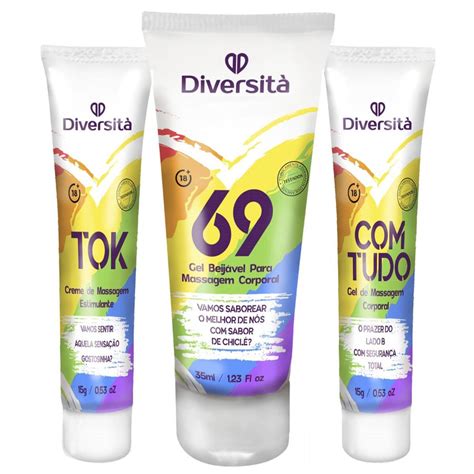 Kit Diversitá Excitante Anal Gel Beijável Dessensibilizante