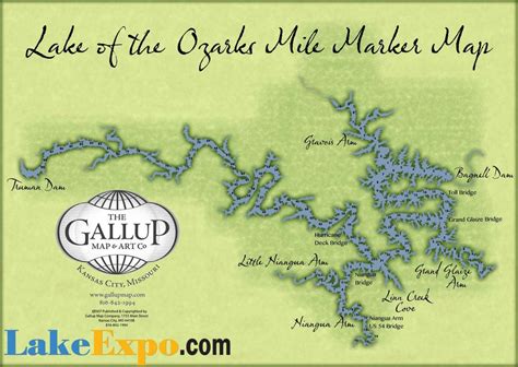 Printable Lake Of The Ozarks Mile Marker Map