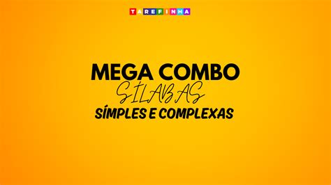 Combo Silabas Simples E Complexas Bruno Miranda De Sena Hotmart