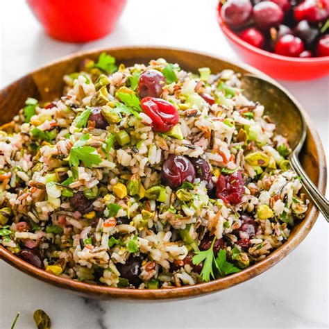 Cold Rice Salad With Pickled Cherries Garlic And Zest