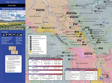 Upper North Platte River Wyoming Fishing Map & Access Guide
