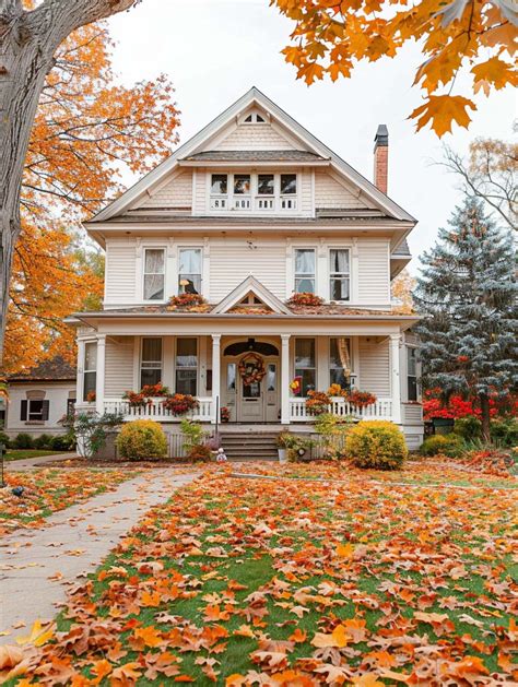 28 Beautiful Fall House Exterior Ideas That Will Make You Love Autumn