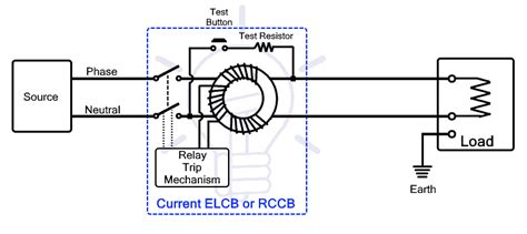 Elcb And Rccb Circuit Diagram