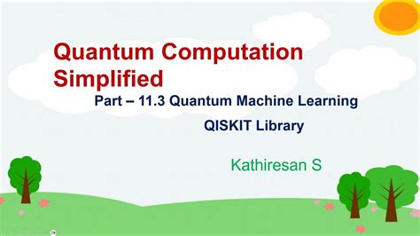 Quantum Machine Learning Using Qiskit Qml Library Youtube