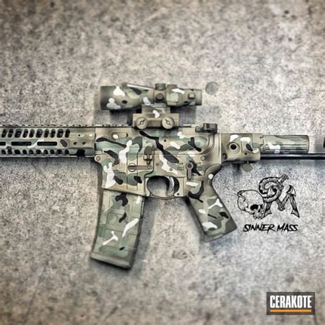 Ar 15 With A Cerakote Multicam Finish By Luke Hamilton Cerakote