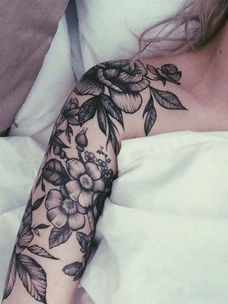 Share more than 76 half sleeve floral tattoo best - in.coedo.com.vn