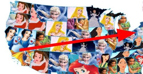 Which Disney Princess Is The Most Popular In Each Usa State Frozen