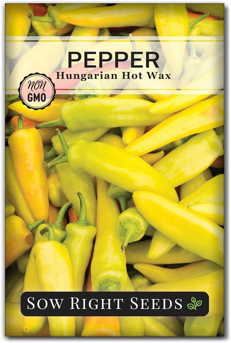 Amazon Sow Right Seeds Hungarian Hot Wax Pepper Seed For