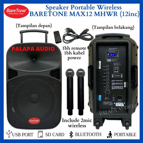 Jual Portable Wireless Baretone Max Mhwr Max Mhwr Max Mhwr