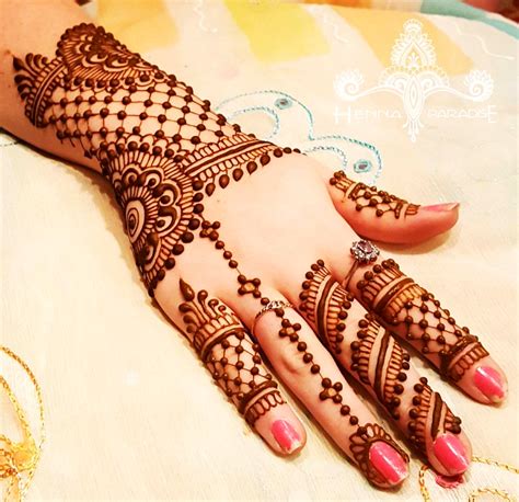 Royal Back Hand Mehndi Design Arabic Flutejinyeoung