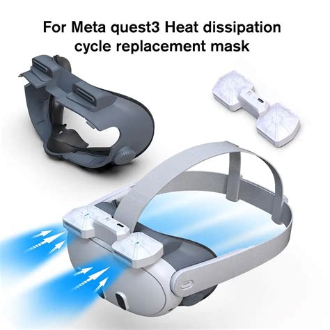 Cubierta Facial De Circulaci N De Aire Para Meta Quest 3 Con Ventilador