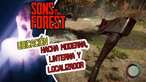 Ubicaci N Hacha Moderna Linterna Y Localizador Sons Of The Forest