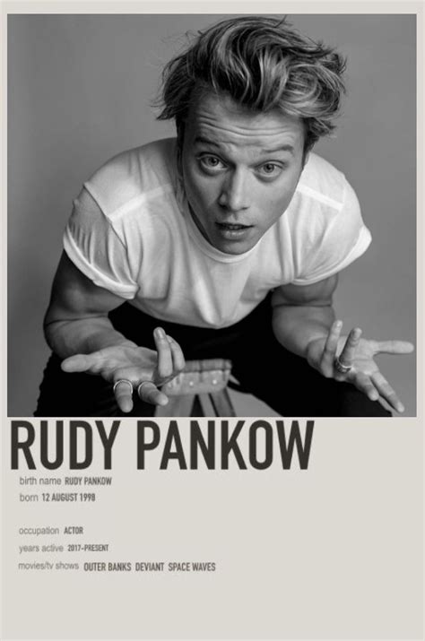 Rudy Pankow | Affiche minimaliste, Actrice, Film