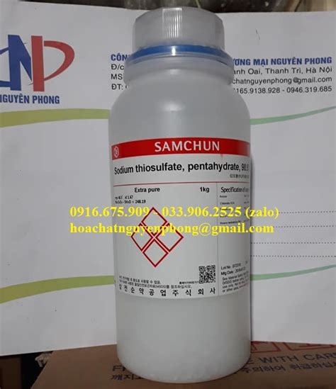 Sodium Thiosulfate Pentahydrate 98 5 T Na2S2O35H2O SAMCHUN