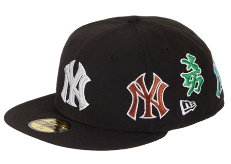 Supreme New York Yankees Kanji New Era Fitted Hat in Black | New era