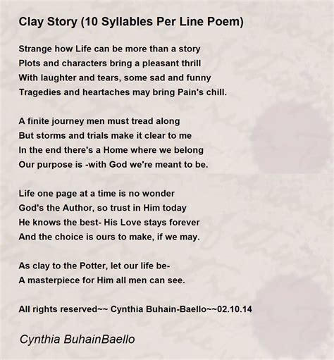 What Is A Poem With 10 Syllables Per Line | Sitedoct.org