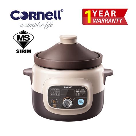 Cornell Purple Clay Digital Slow Cooker L Csc E Pc Shopee Malaysia