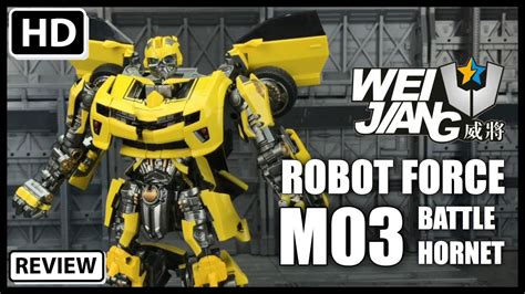 Wei Jiang Robot Force M03 Battle Hornet Ko Transformers Rotf Battle Blades Bumblebee Youtube