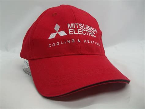 Mitsubishi Electric Heating Cooling Hat Red Hook Loop Gem