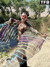 Natasha Blasick Sexy Poses Showcasing Her Hot Figure Wearing A Spotted Bikini At The Bhakti Love