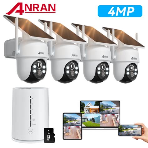 2k Solar Security Camera With Spotlight Anran Wireless Outdoor Camera