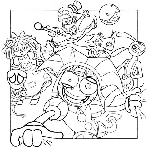 Desenho Para Colorir Circo Digital