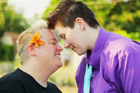 Premium Photo Close Up Of Smiling Lesbian Couple Looking At Each Other While Standing Outdoors