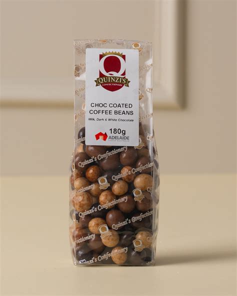 Chocolate Coated Coffee Beans - Quinzi's Confectonery