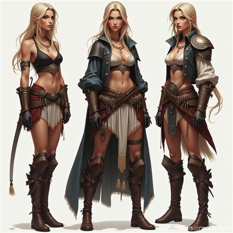 Fantasy Female Warrior Outfit Designs | Stable Diffusion Online