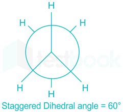 Solved Dihedral Angle Of Least Stable Conformer Of Ethane Is