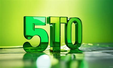Lexica - Number 5000, perspective, reflection, green background, close ...
