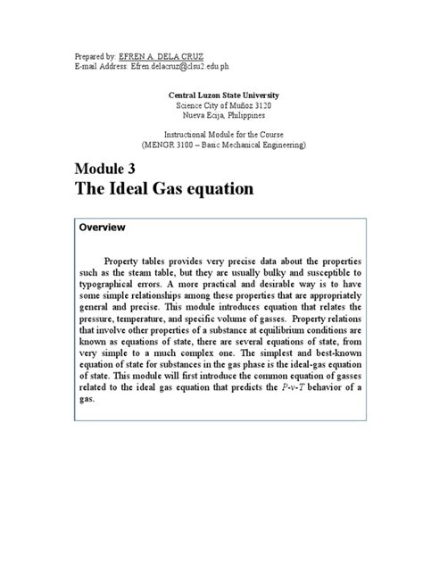 ideal gas equation  gases heat