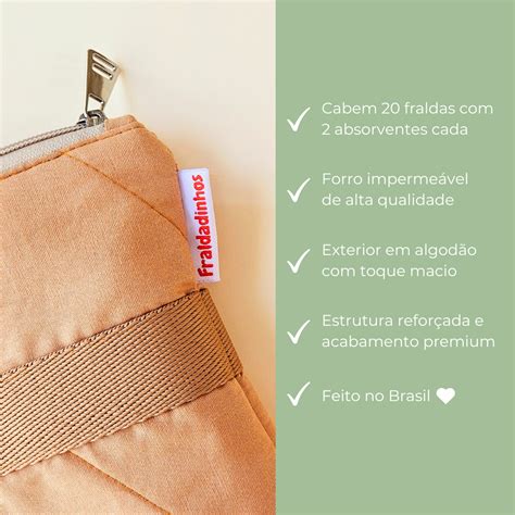 Bolsa Imperme Vel De Lavanderia Para Fraldas Ecol Gicas Fraldadinhos