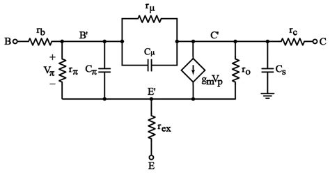 Modelo Pi H Brido De Peque A Se Al Y De Alta Frecuencia Del Transistor Bjt